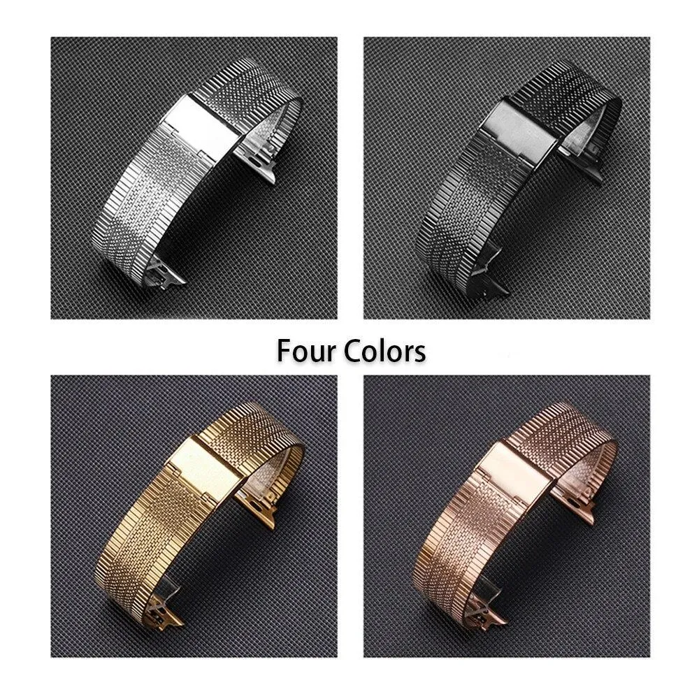 Furper Vintage Mesh Stainless Steel For All Apple Watch Series Bracelet Strap