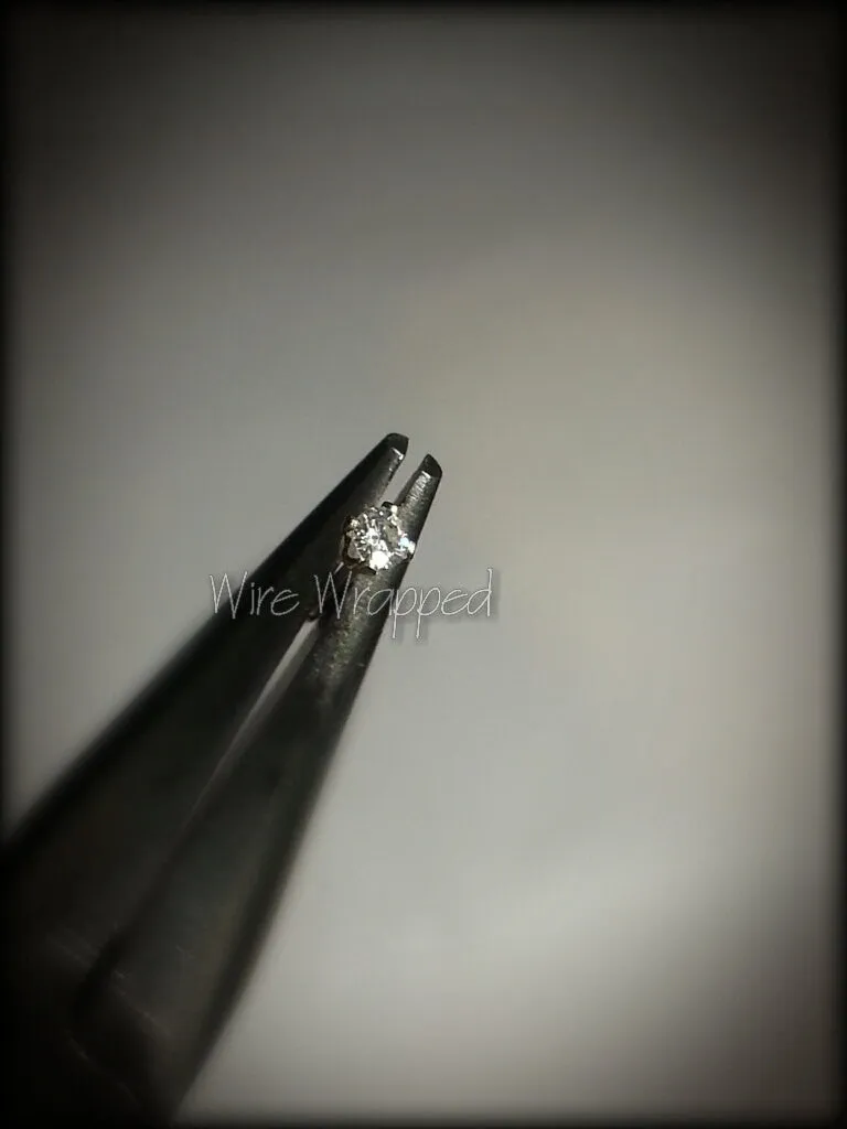Genuine DIAMOND Nose Stud 2mm VS  F  Post - 14k Gold or Sterling Silver