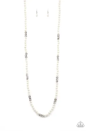 Girls Have More FUNDS White Paparazzi Necklace