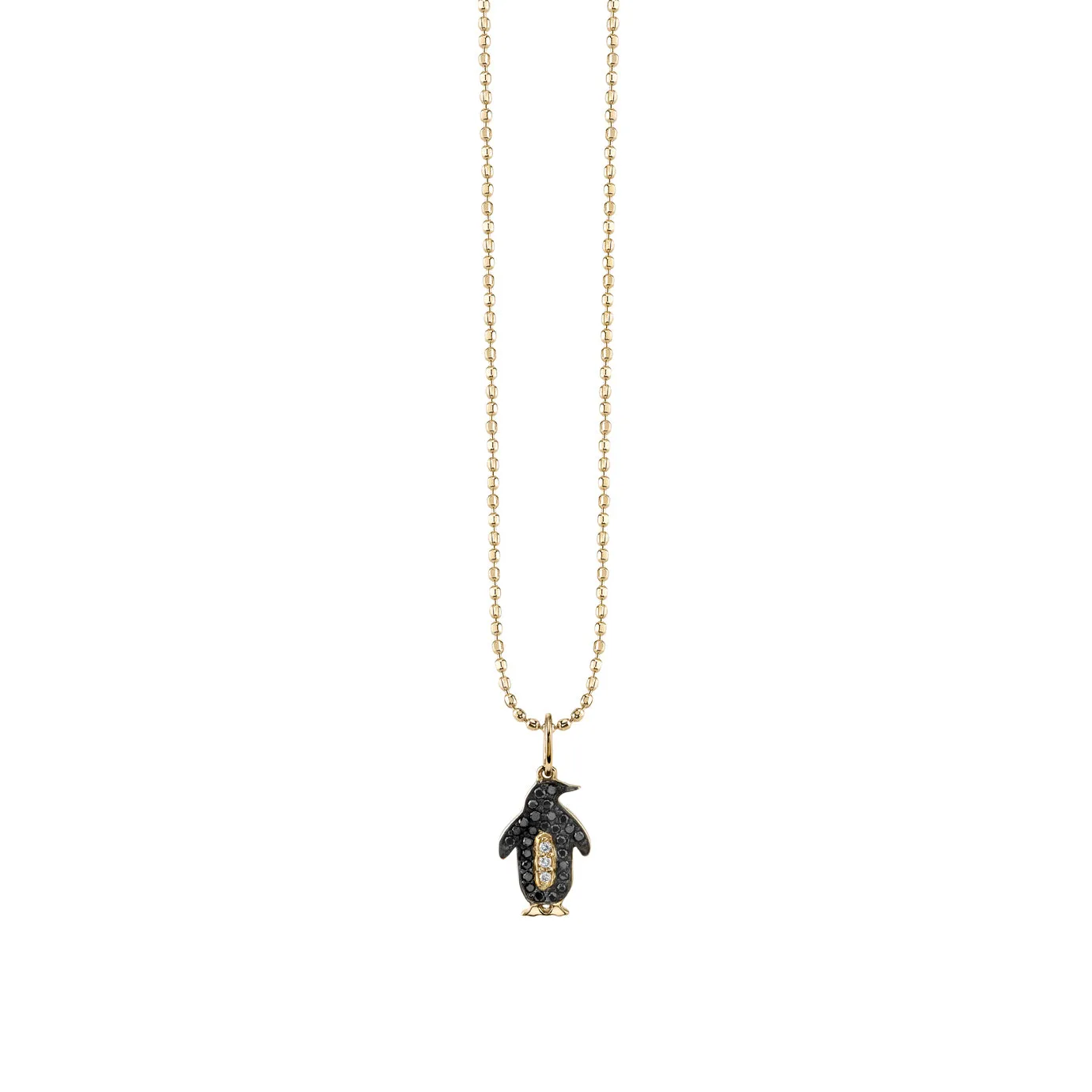 Gold & Diamond Penguin Charm