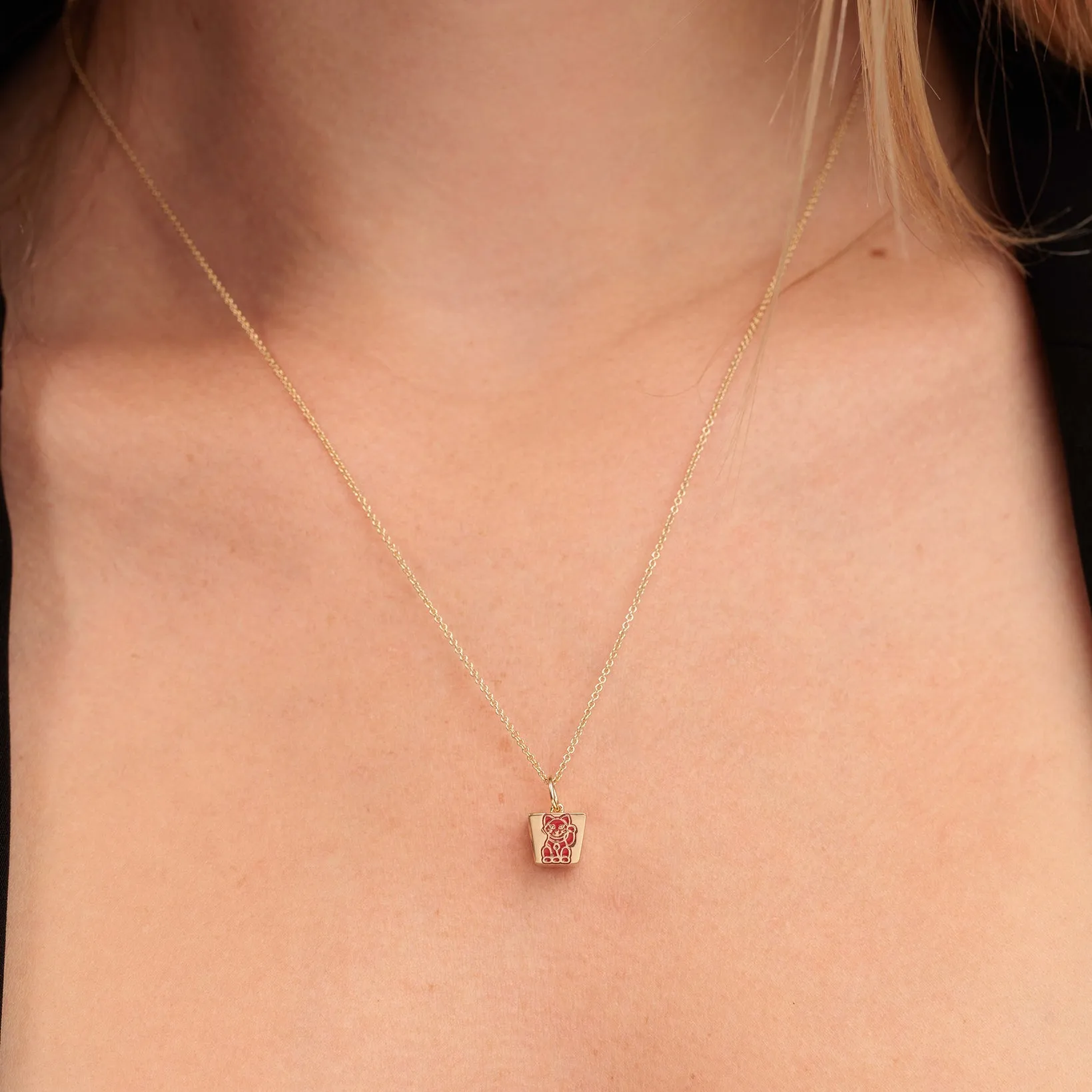 Gold & Diamond Takeout Box Charm
