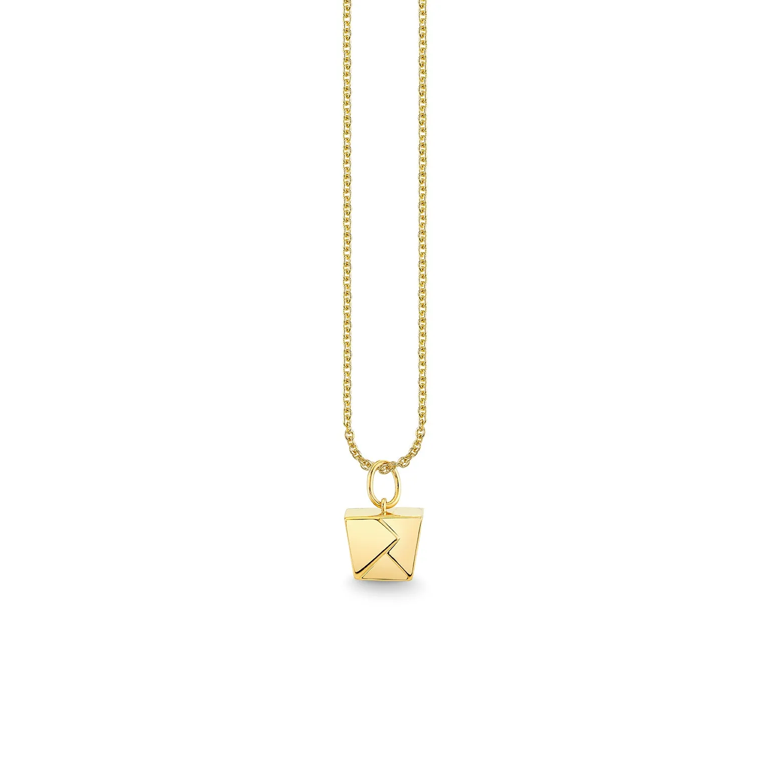 Gold & Diamond Takeout Box Charm