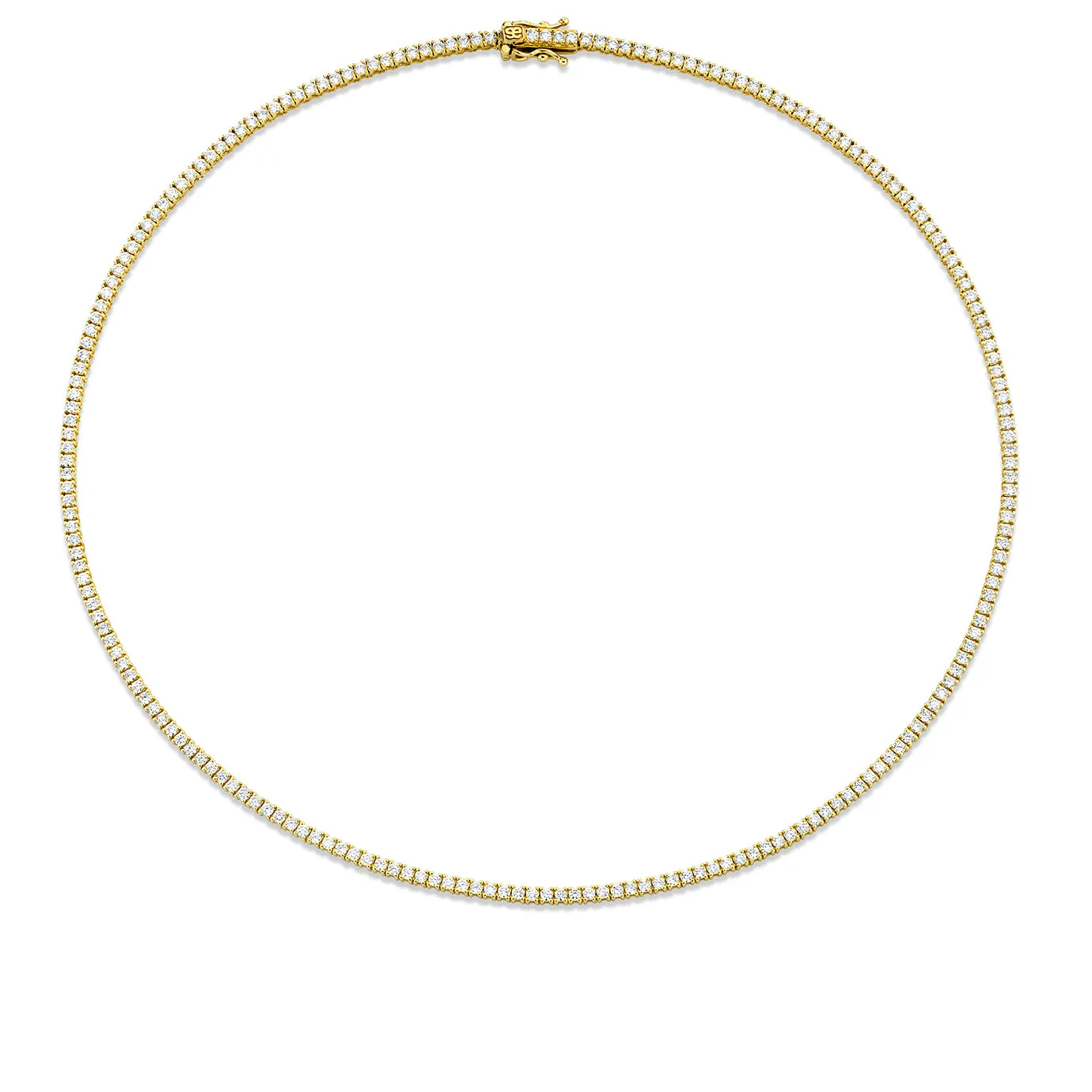 Gold & Diamond Tennis Necklace