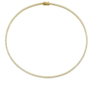 Gold & Diamond Tennis Necklace