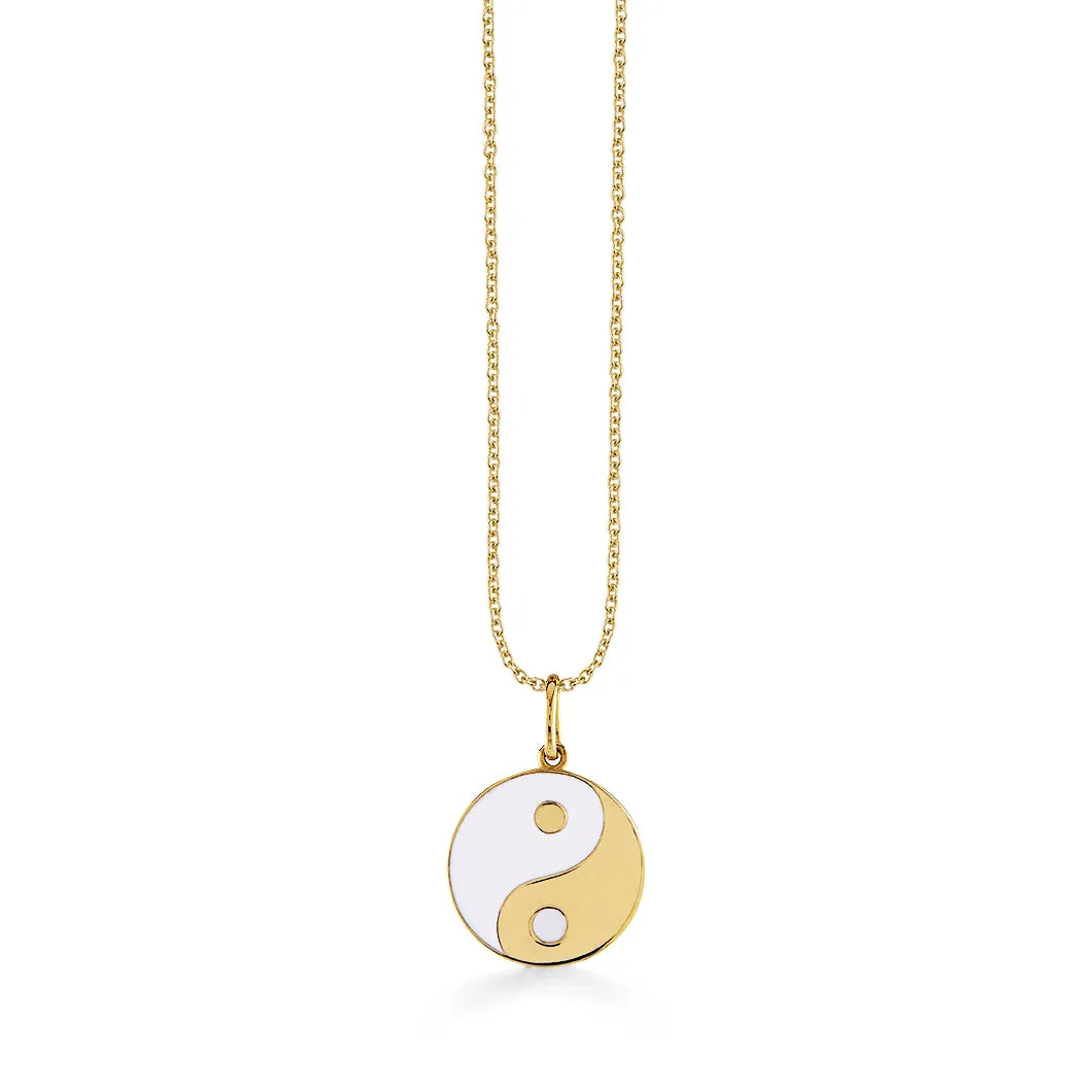 Gold & Enamel Yin Yang Charm