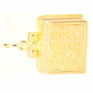 Gold Bible Charm