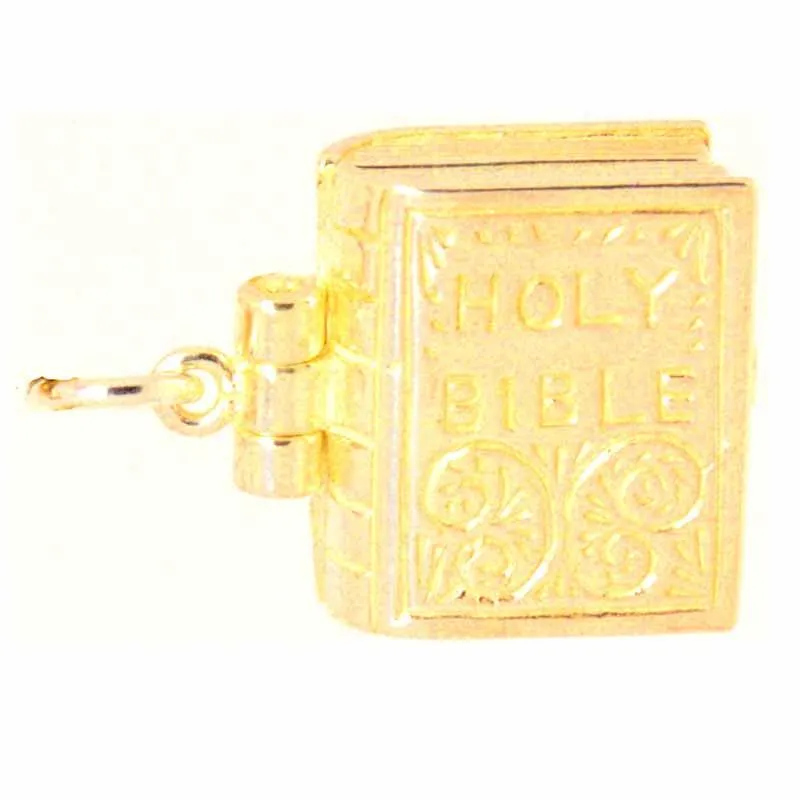 Gold Bible Charm