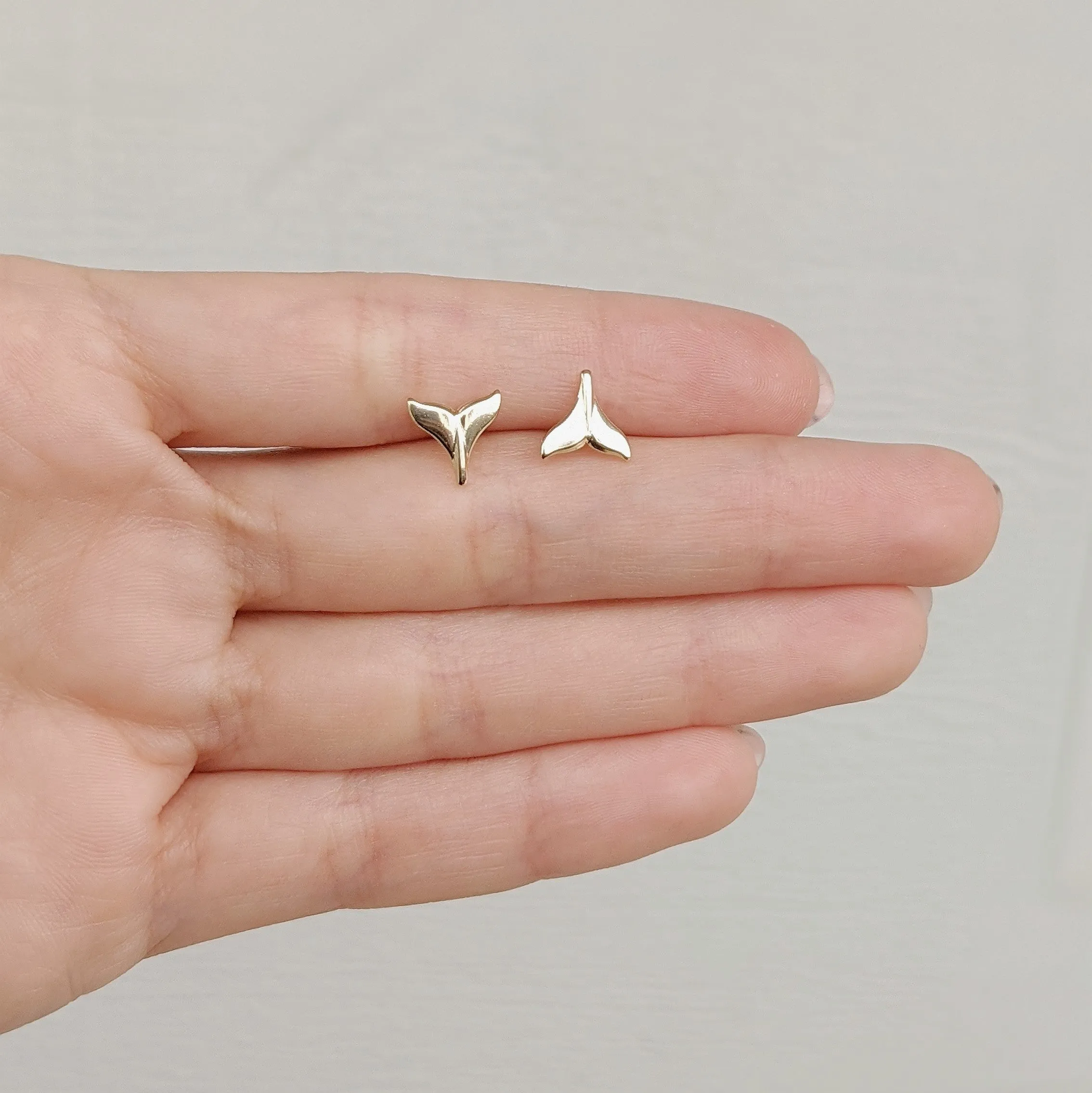 Gold-filled Mermaid Tail Studs