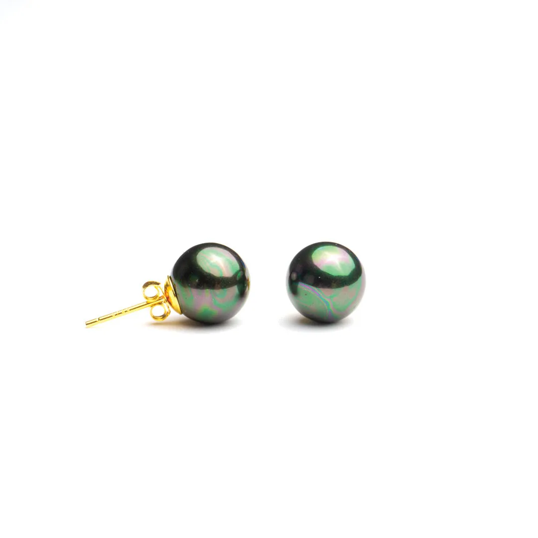 Gold Filled Shell Pearl Studs