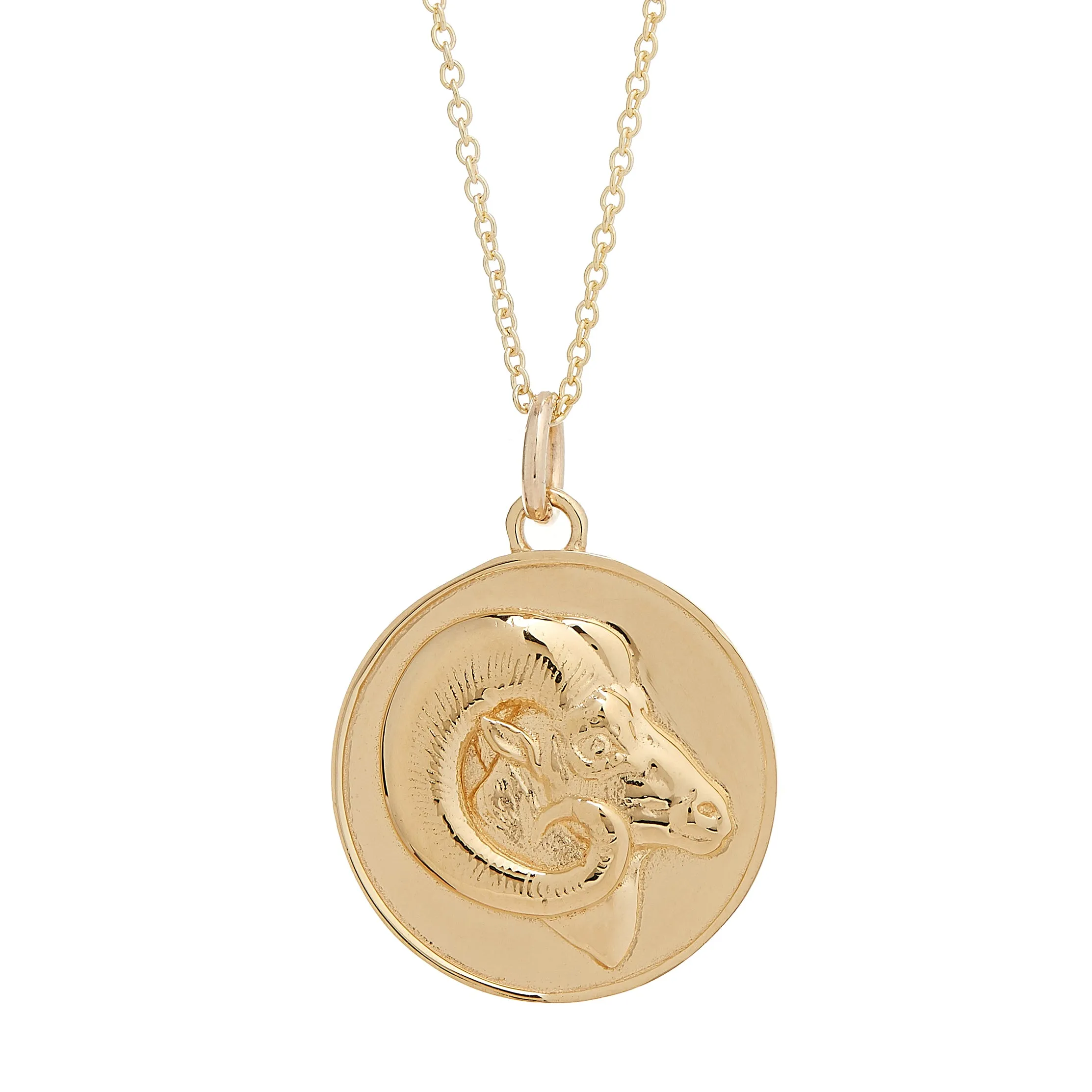 GOLD PLATED & STERLING SILVER ZODIAC MEDALLIONS