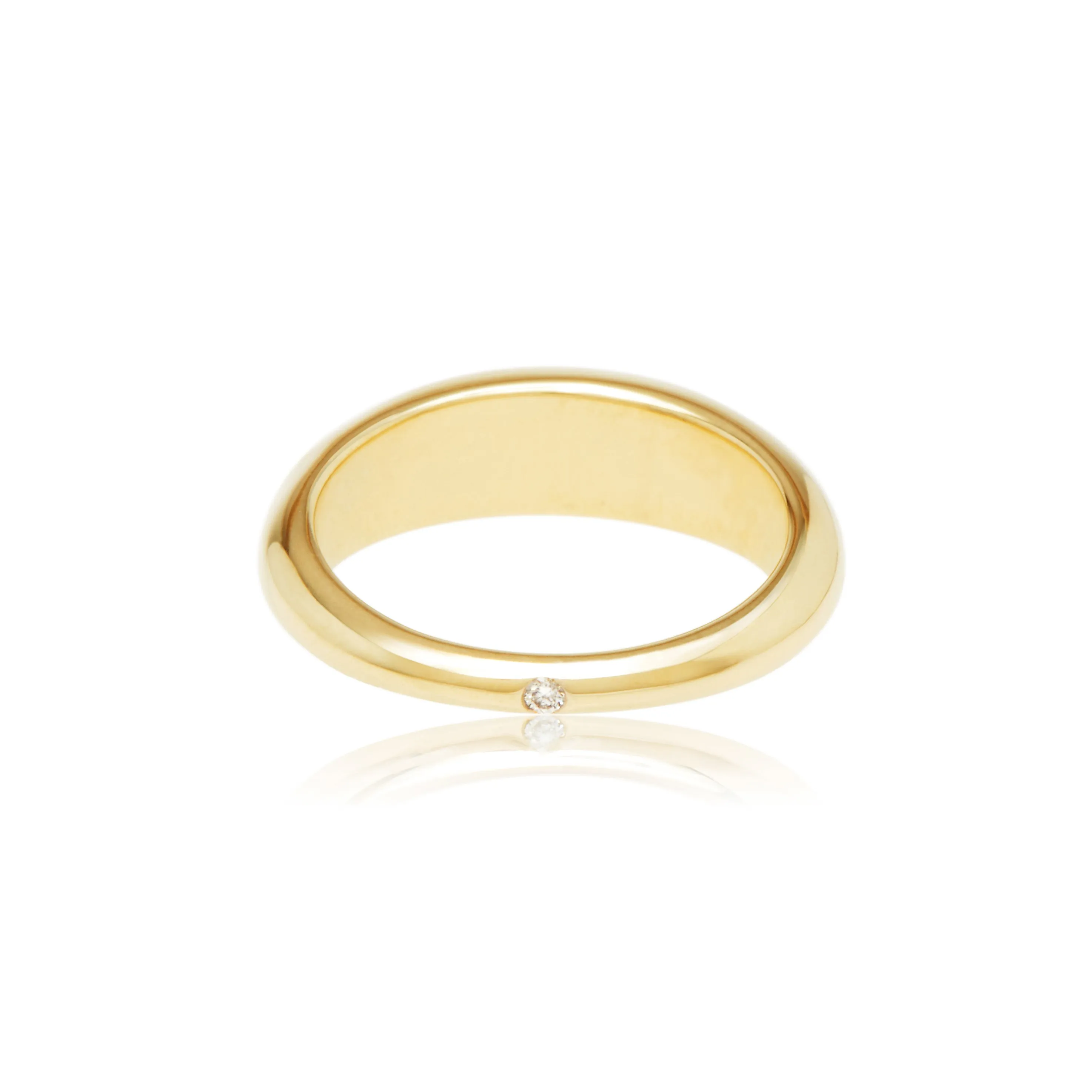 Green Tourmaline & Diamonds Mini Bubble Ring