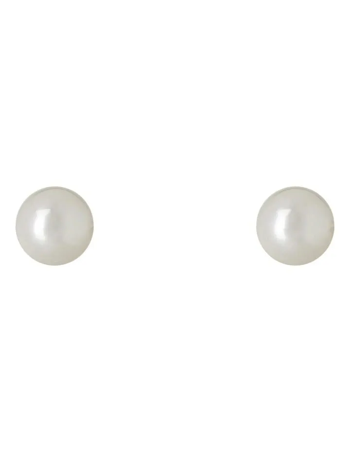 Gregory Lander Stud Earrings 10mm in Pearl G0041217