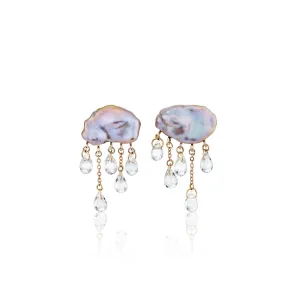 Grey Monsoon Stud Earrings