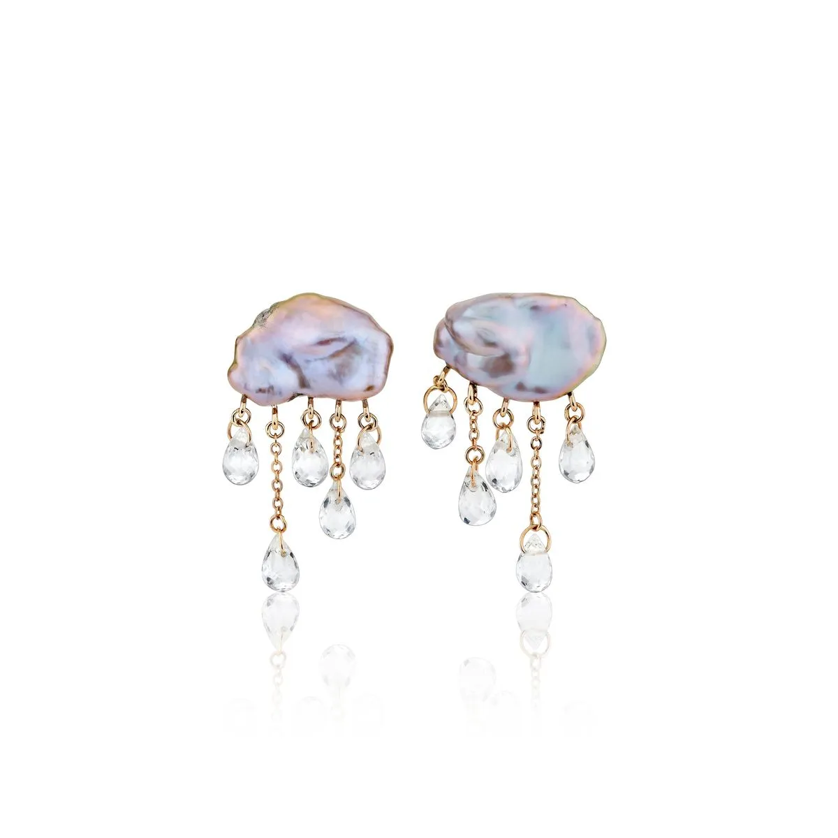 Grey Monsoon Stud Earrings
