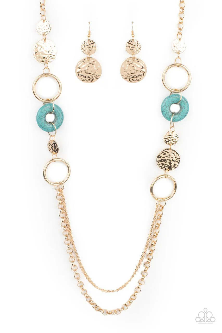 Grounded Glamour Gold Paparazzi Necklace