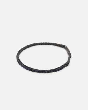 Guess Mainline Blue Tennis Logo Bracelet Multi