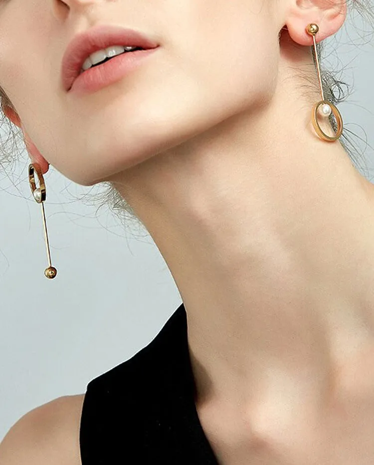 HALO PEARL DROP EARRINGS