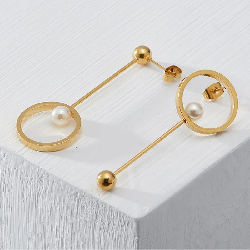 HALO PEARL DROP EARRINGS