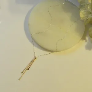 Hammered Fringe Necklace