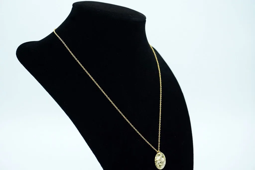 Hammered Gold Necklace