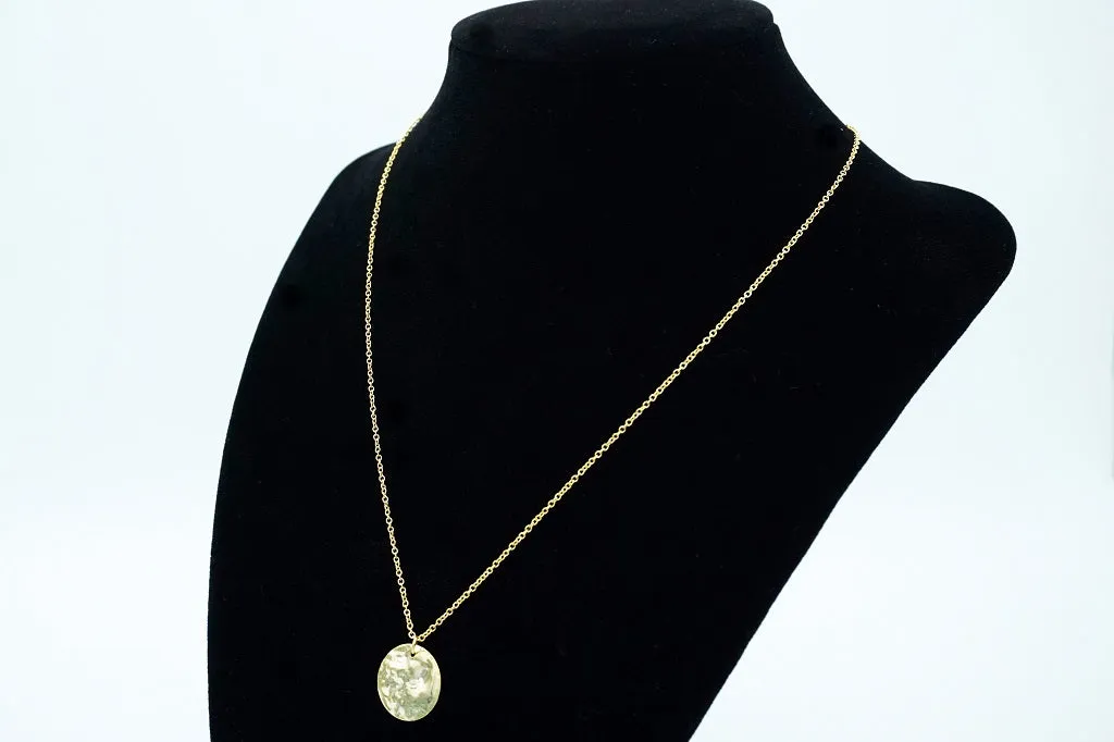 Hammered Gold Necklace