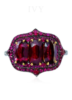 Her Majesty Ruby and Diamond Ring