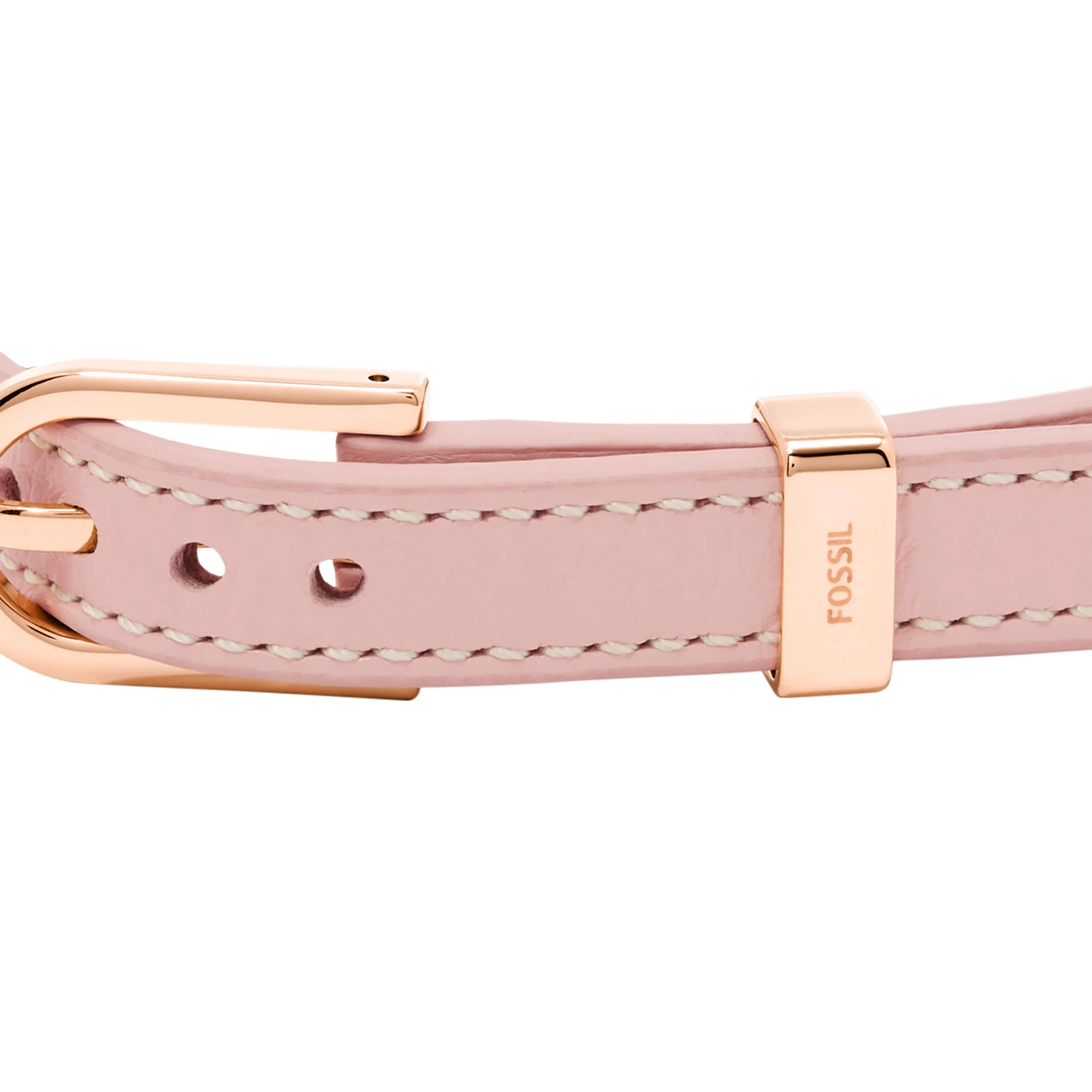 Heritage D-Link Blush Leather Strap Bracelet