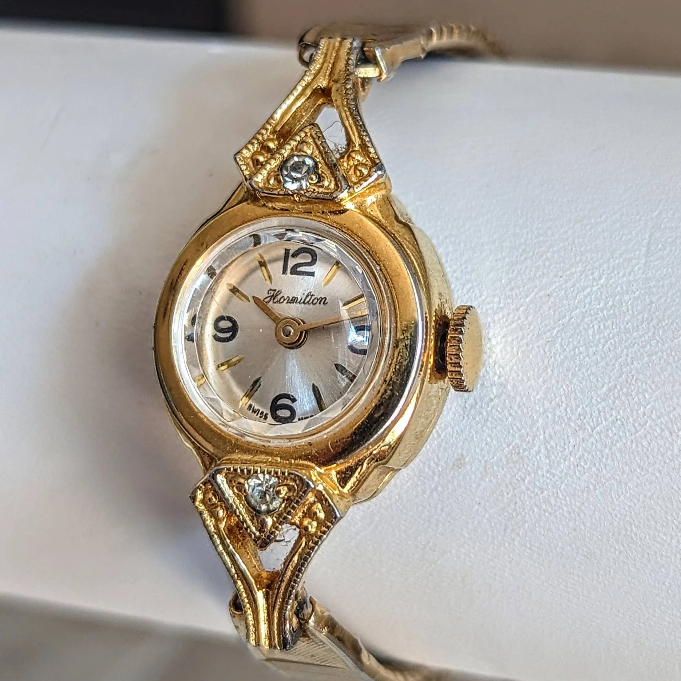 HORMILTON Ladies Cocktail Watch Cal. 5001 Swiss Made Vintage Wristwatch