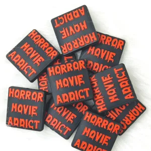 Horror movie addict Focal Beads Wholesale, Saying focal beads