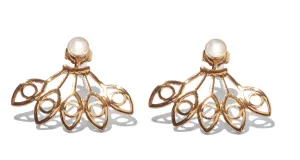 Hydra Ear Jacket in Gold with White Mother of Pearl