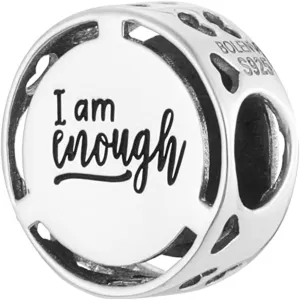 I Am Enough Mantra Bead Charm