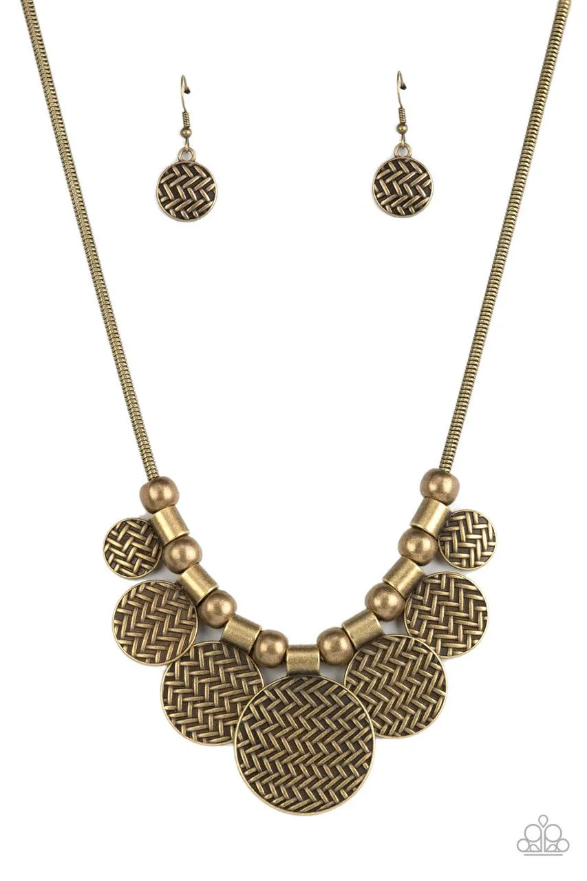 Indigenously Urban Brass Paparazzi Necklace