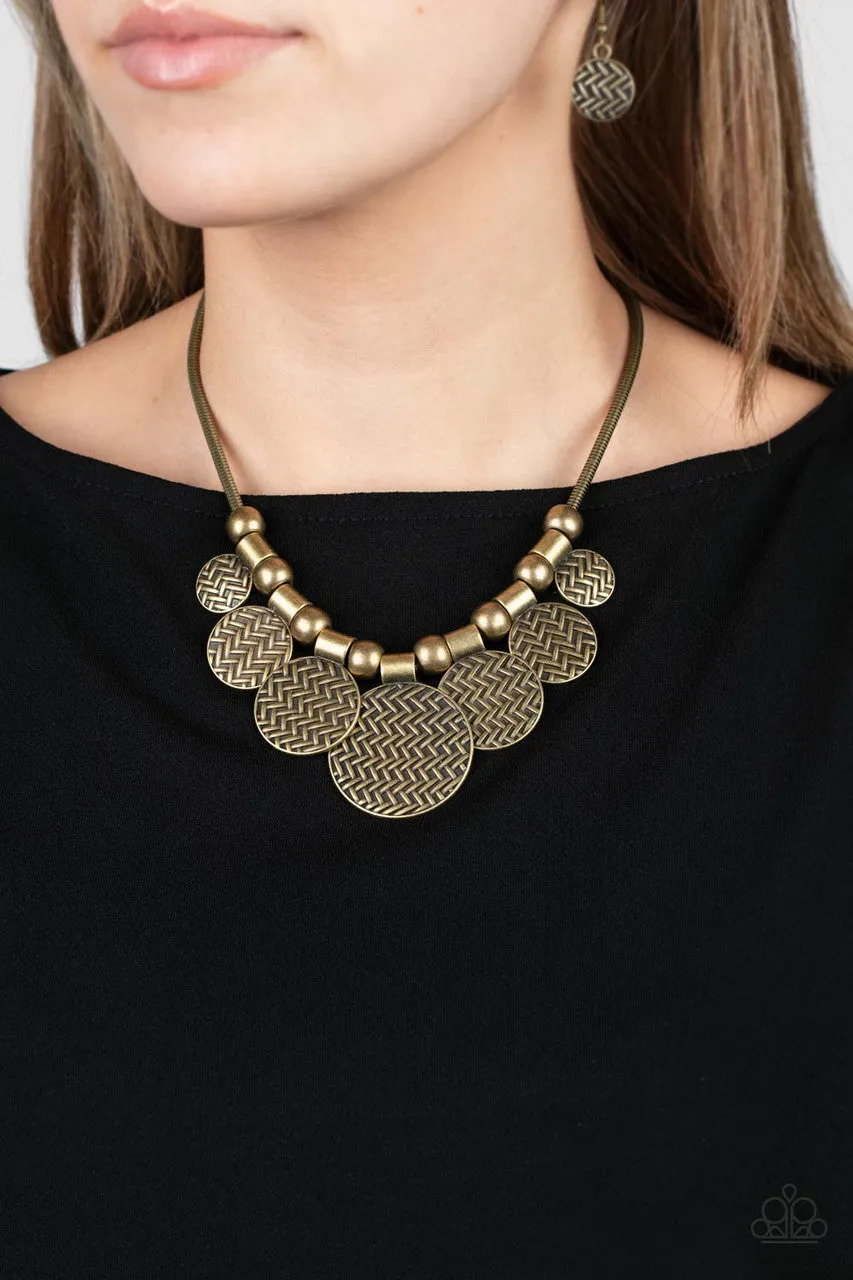Indigenously Urban Brass Paparazzi Necklace