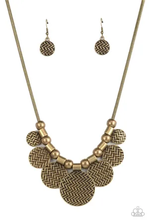 Indigenously Urban Brass Paparazzi Necklace