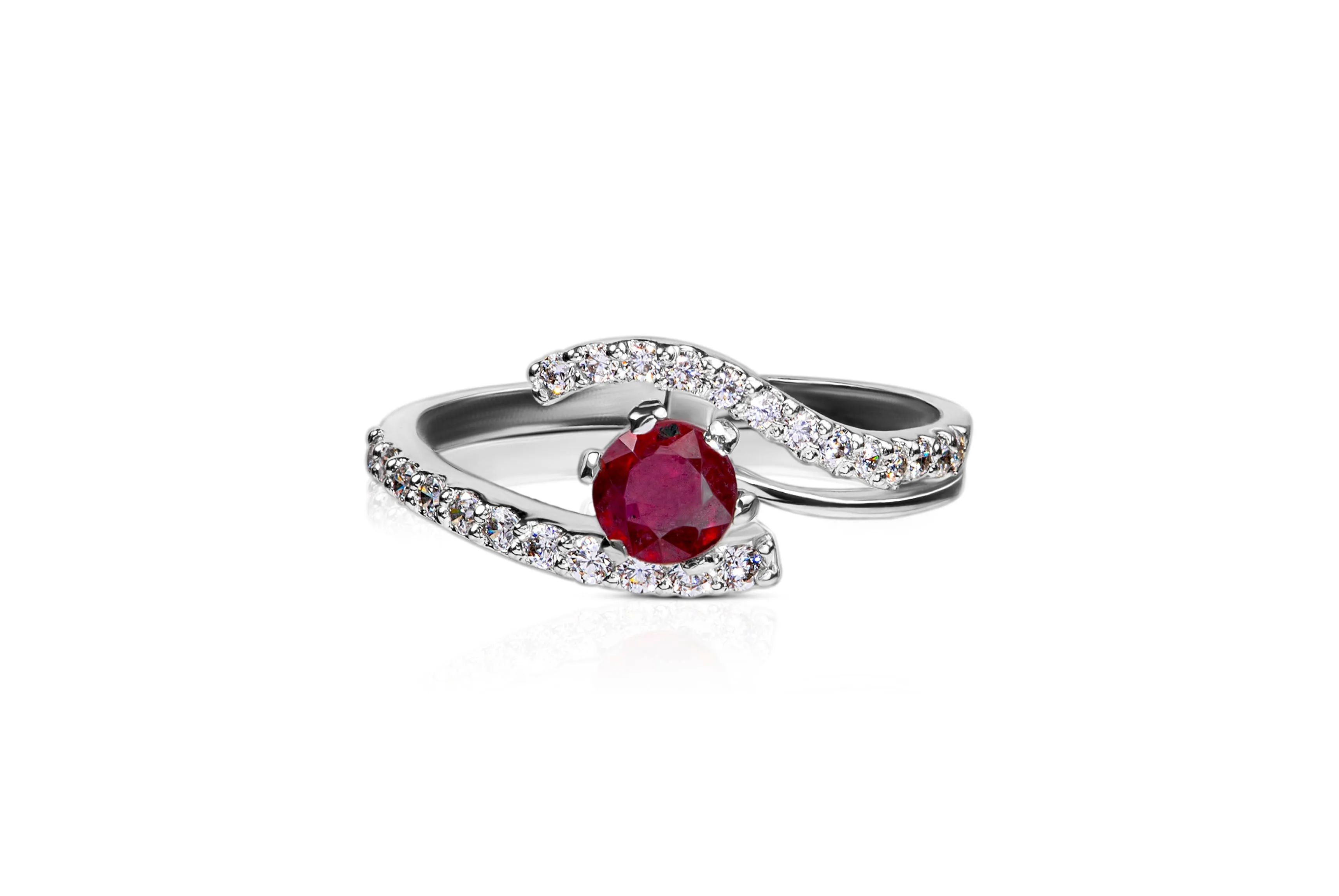 Infinity Knot Ruby Ring
