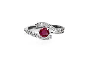 Infinity Knot Ruby Ring