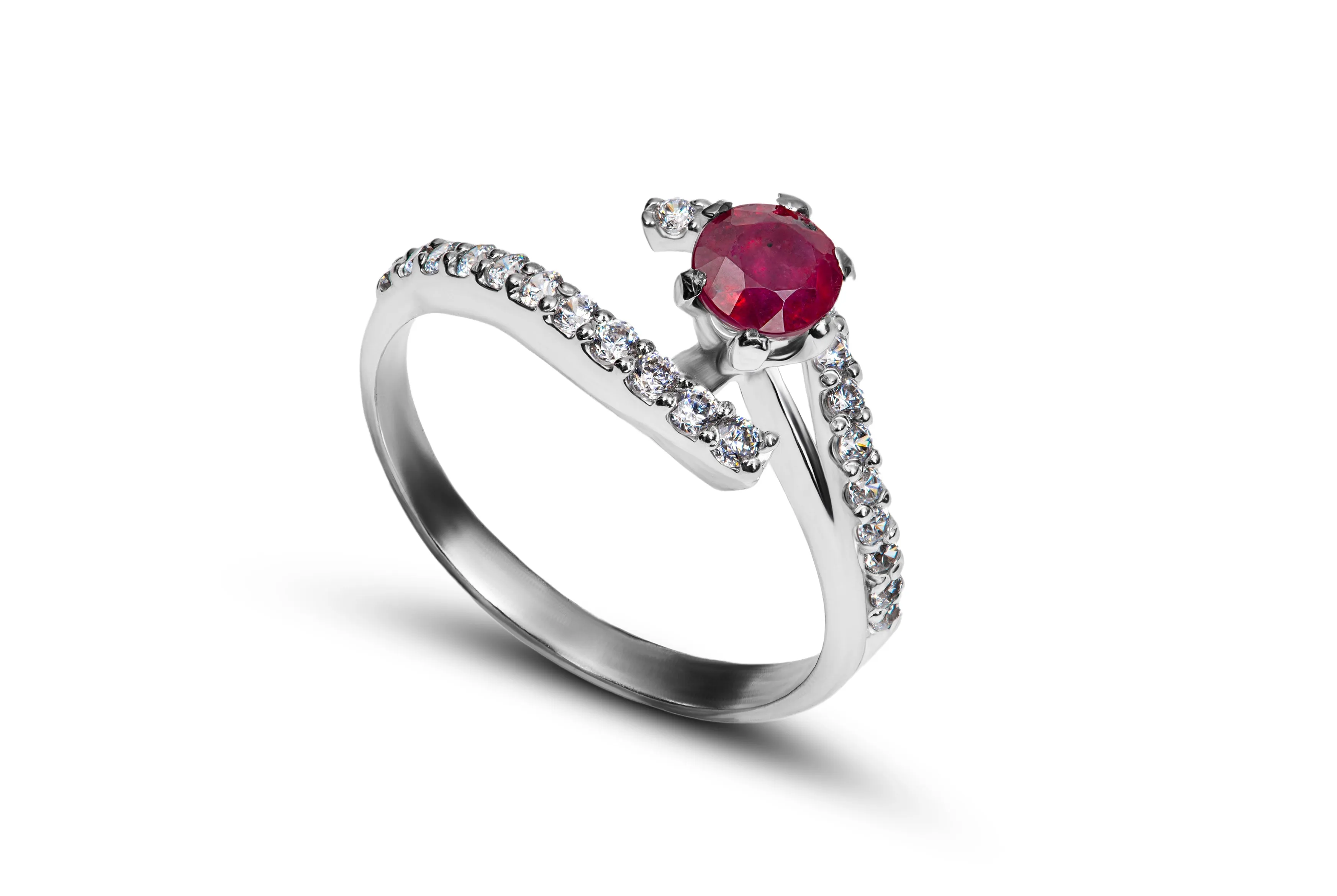 Infinity Knot Ruby Ring