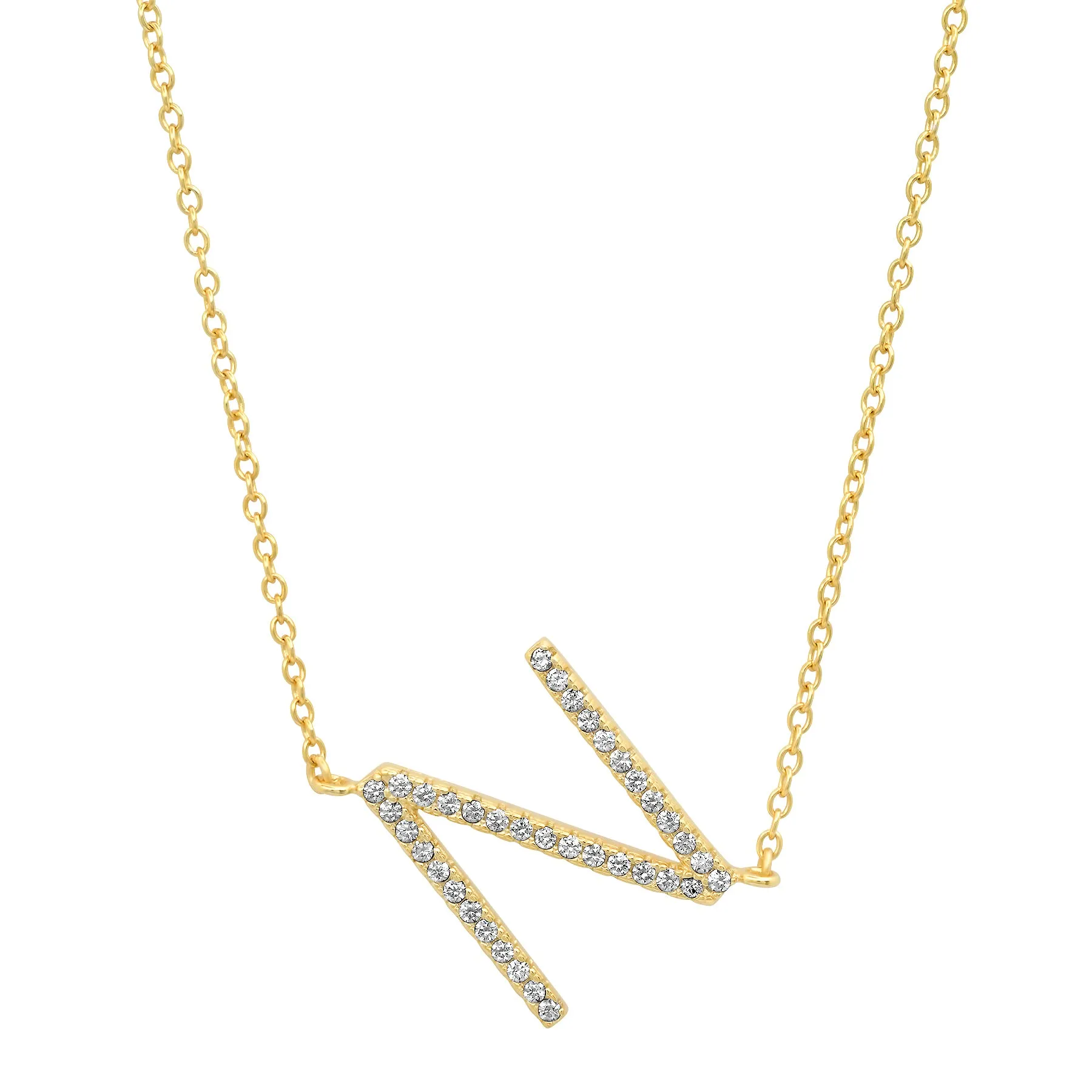 INITIAL NECKLACE, GOLD