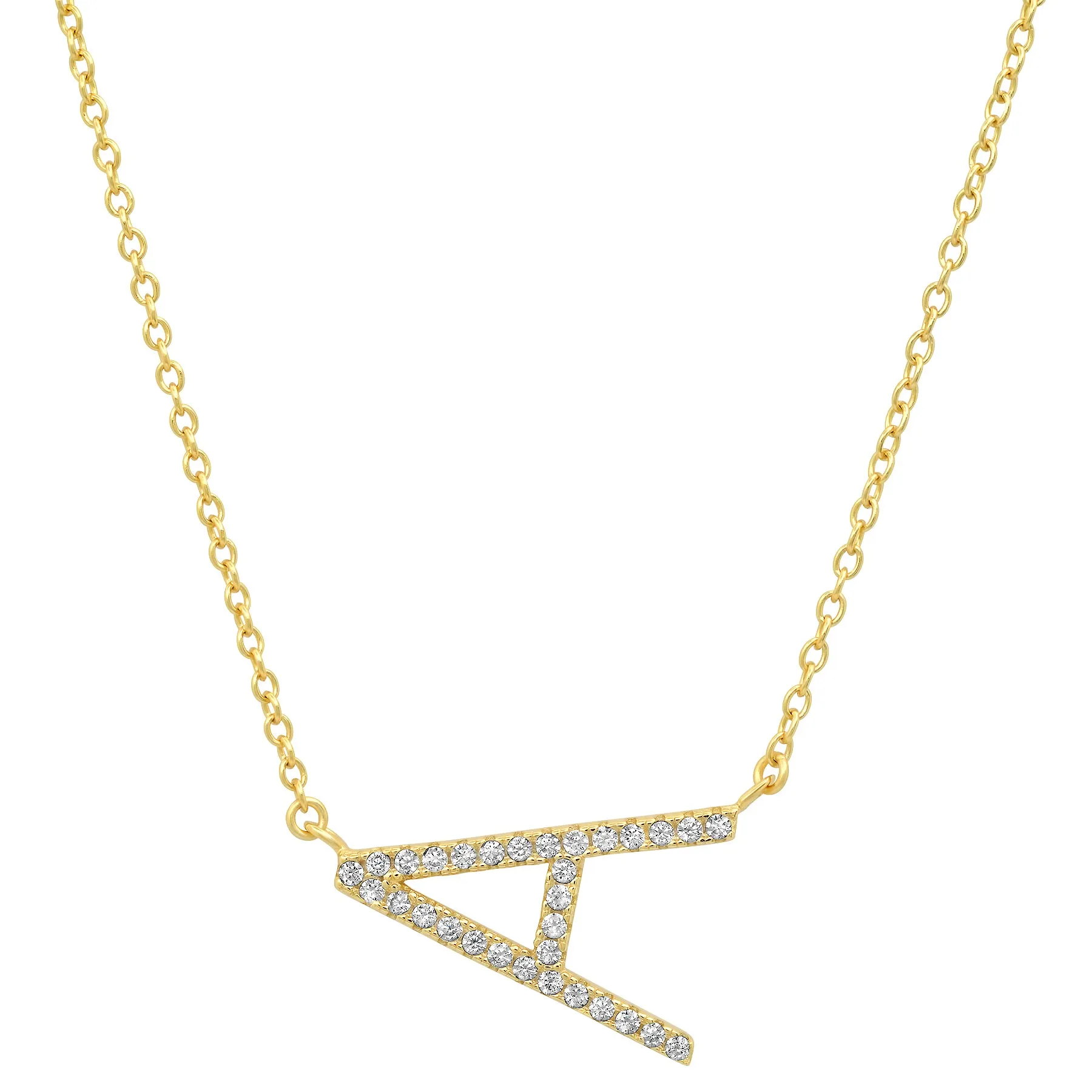 INITIAL NECKLACE, GOLD
