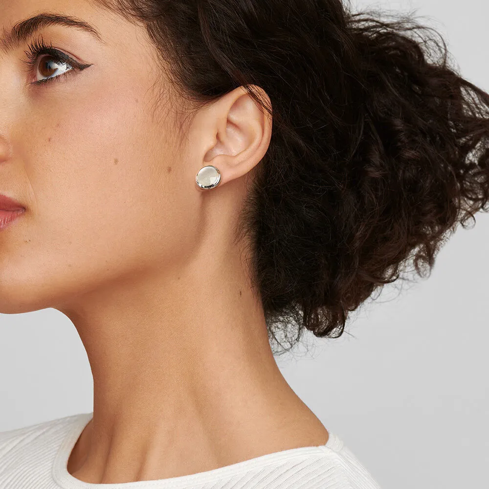 IPPOLITA Polished Rock Candy Small Flat Studs in Mother-of-Pearl