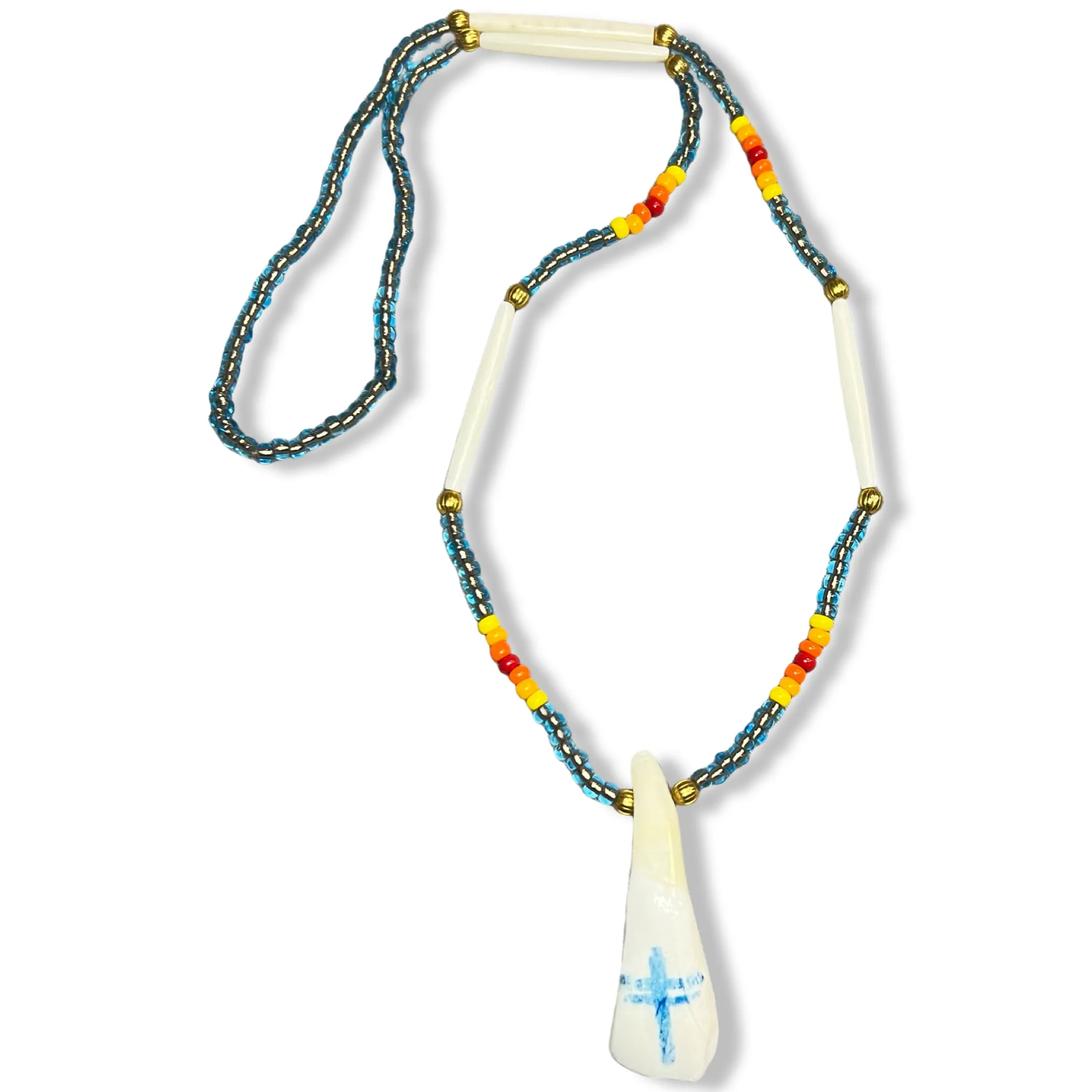 IREH Bead and Pipe Bone Necklaces