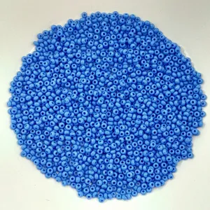 Japanese Seed Beads Size 11 Opaque Mid Blue 7.5gm Bag
