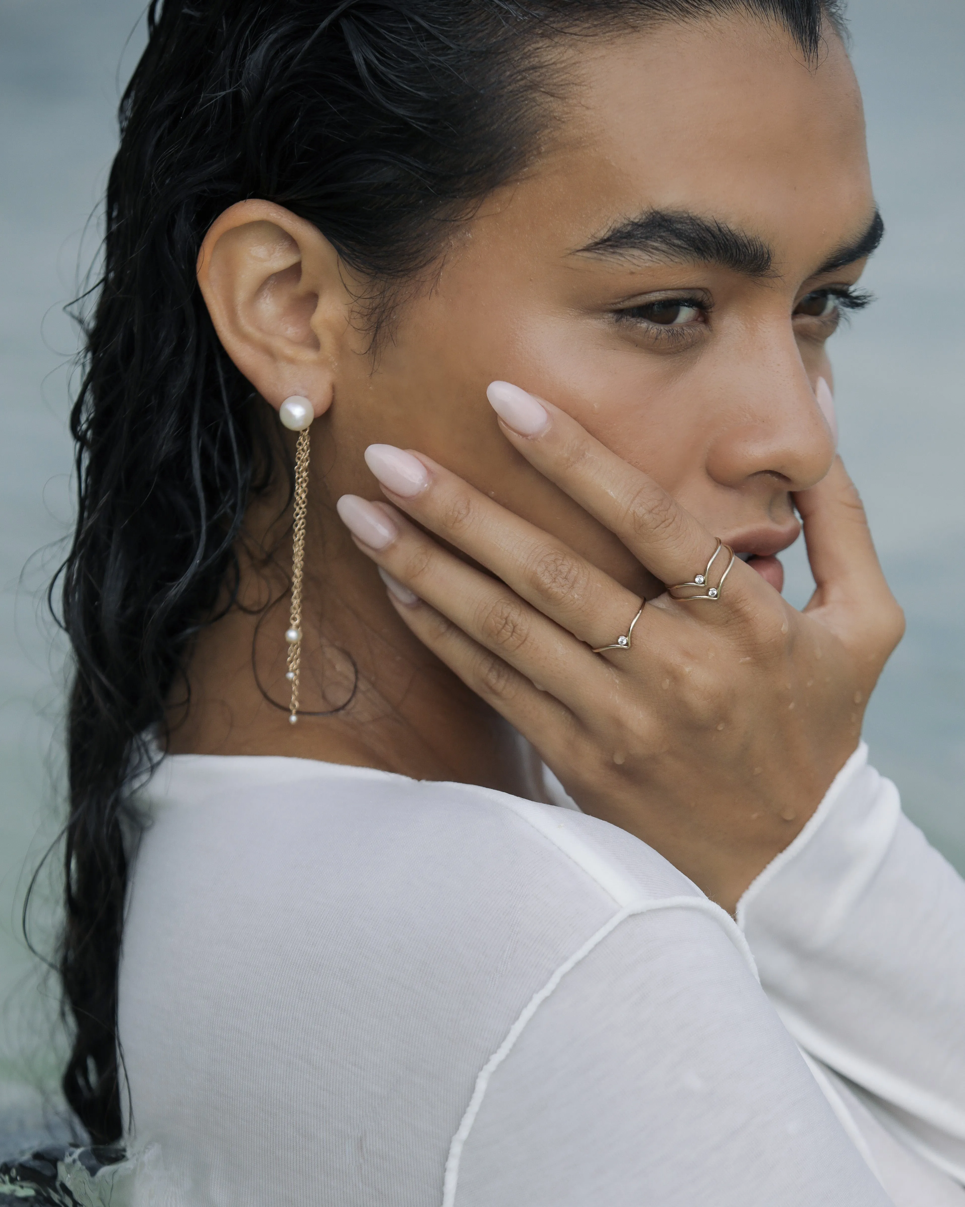 Kascada Pearl Drop Earrings