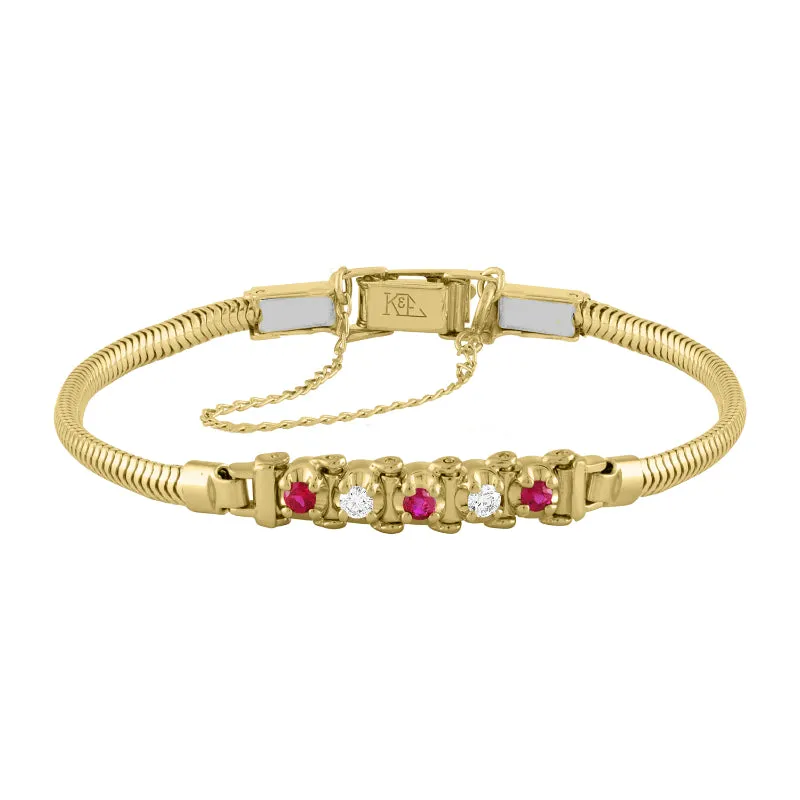 Kaspar & Esh 14k Yellow Gold Tennis Bracelet