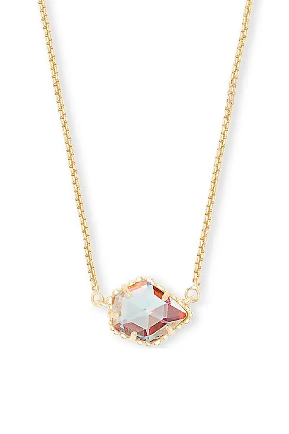 Kendra Scott Tess Gold Pendant Necklace in Dichroic Glass | 4217704127