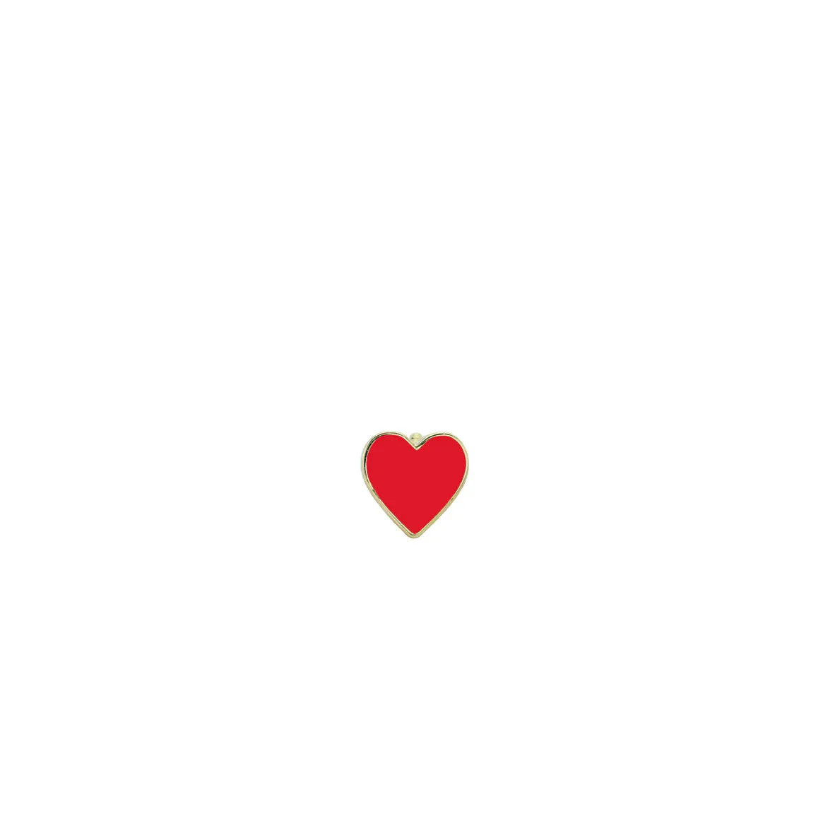 Kids Collection Gold & Enamel Mini Heart Stud