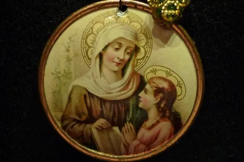 Kimmie Winter Tan Bead Rosary Necklace