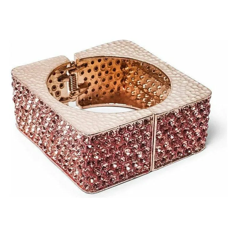 Kimora rose gold square rhinestone bracelet