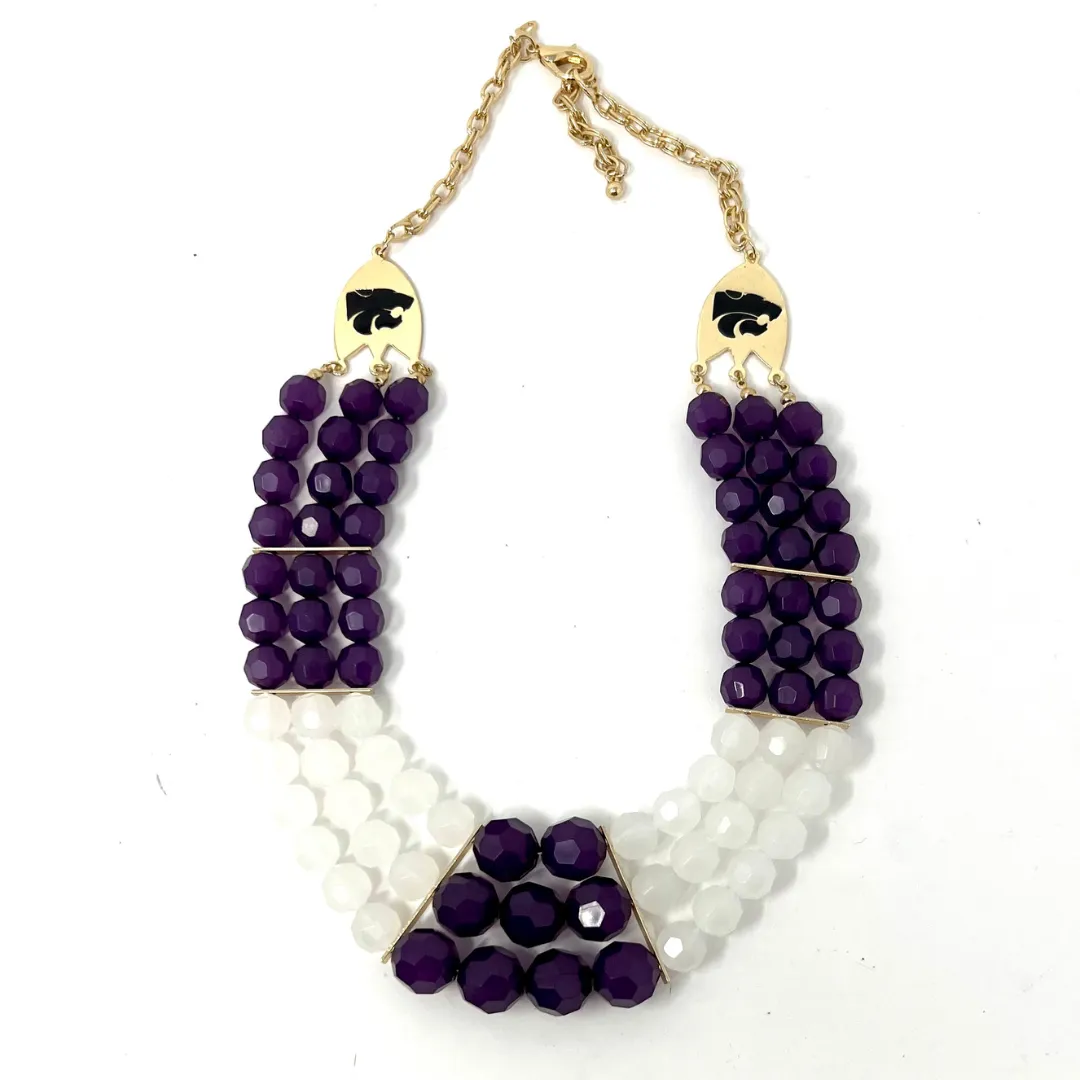 KSU Bead Necklace