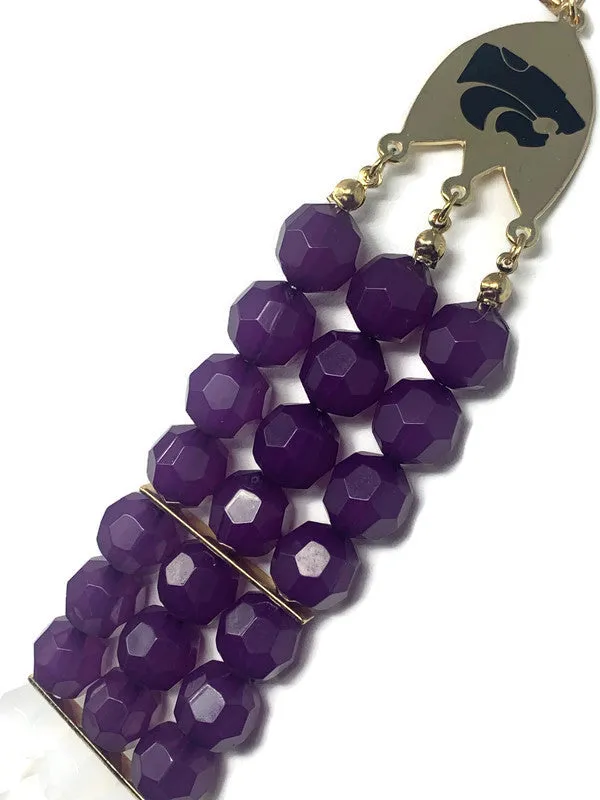 KSU Bead Necklace